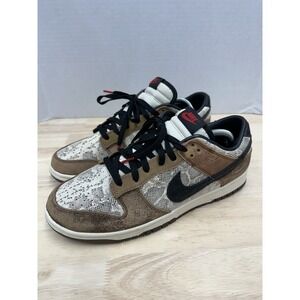 Nike Dunk Low Premium CO.JP Brown Snakeskin Sneakers - Men's 10.5 • FJ5434-120